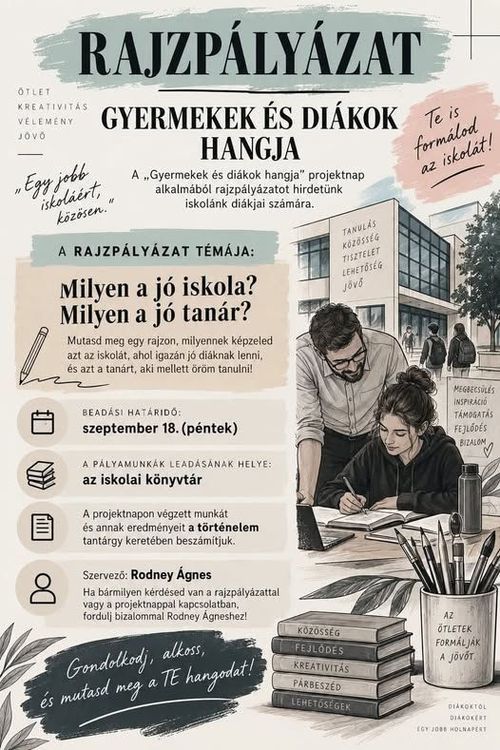 „Diákok hangja!” rajzpájázat